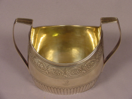 Antique 1798 Georgian Sterling Silver Handled Bowl
