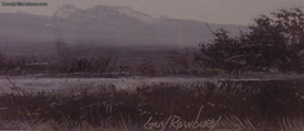 Guy Rowbury Painting Indian Village