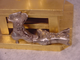 Rare Gilt & Silvered Bronze Nude Lady & Mandolin Anfrie