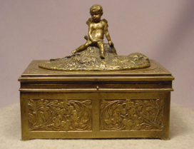 Mechanical Bergman Vienna Bronze Erotica Cherub Box