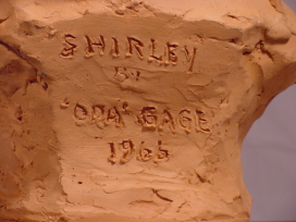 Robert Merrell Gage Bust Artist's Grandaughter Shirley