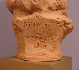 Robert Merrell Gage Bust Artist's Grandaughter Shirley