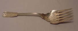 Antique Tiffany & Co Sterling Silver Serving Fork 1871