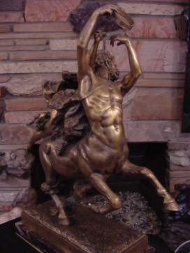 Superb Centaur Nessus & Deianeira Antique Gilt Bronze Signed J.Leduc (1848-1918)
