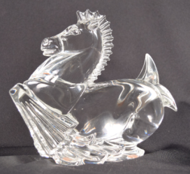 Mint Condition Steuben Crystal Seahorse Pegasus Madigan # 8340 Pollard 1976