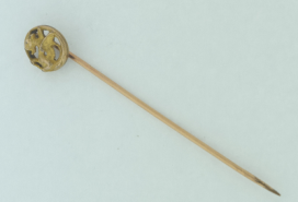 Antique Fix Gold Applied Griffin Stick Pin