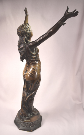 Salambo Orientalist Female Bronze Sculpture Signed J. Garnier (1853-1910 French)