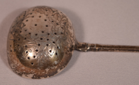 Rare Russian Reticulated Silver Sifting Spoon 1895
