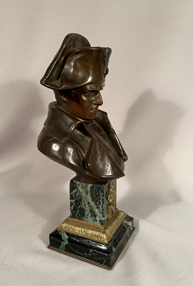 Superb Antique Napoleon Bronze Bust Signed Pinedo