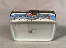 Limoges hand painted porcelain trinket box.