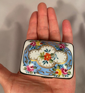 Limoges hand painted porcelain trinket box.