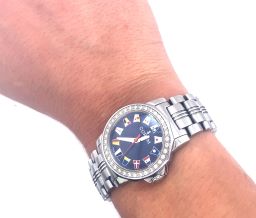Corum Admirals Cup 039.440.47 Diamond Bezel Woman's Watch