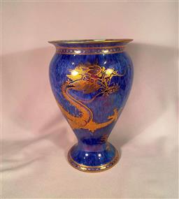 Wedgwood Fairyland Lustre Celestial Dragon Wide Vase